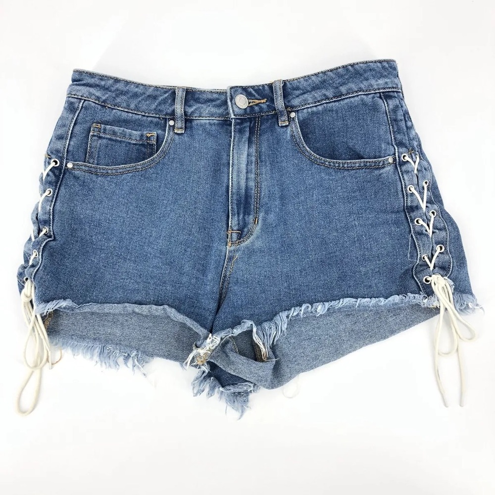 PacSun Lace Up High Rise Denim Shorts - Size 26